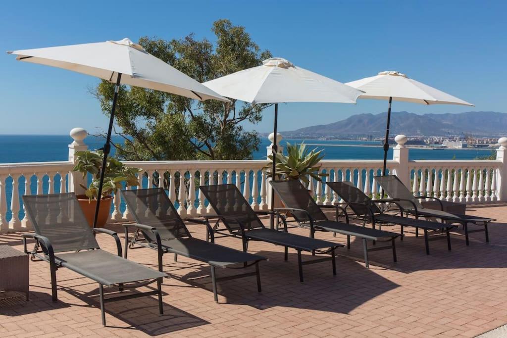 Andalusian Villa On The Sea And The Bay Of Málaga Eksteriør bilde